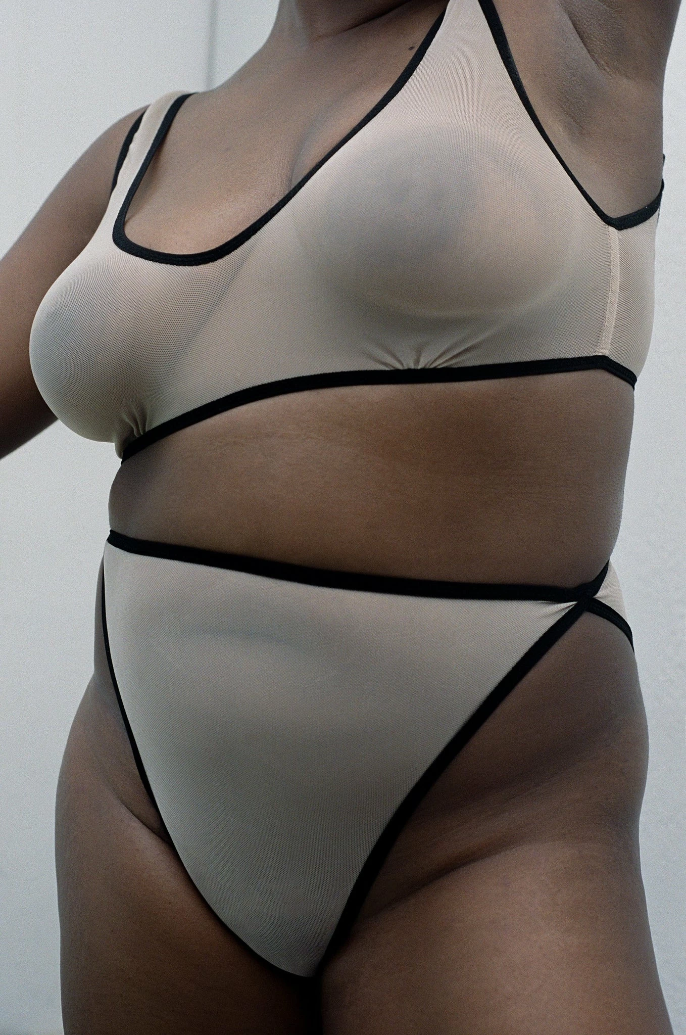 KYE INTIMATES IKEBANA BRA - BLACK + ECRU 8 KYE INTIMATES IKEBANA BRA - BLACK + ECRU - Image 6