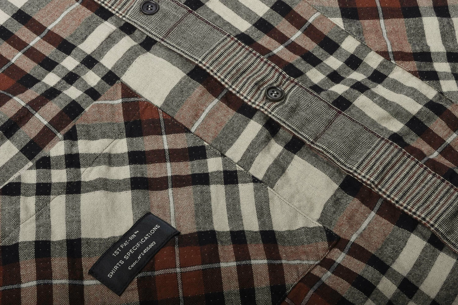 1ST PAT-RN PEAK REVERSIBLE OVERSHIRT - BROWN 7 1ST PAT-RN PEAK REVERSIBLE OVERSHIRT - BROWN - Image 5