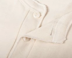 MERZ B SCHWANEN 204 RELAXED HENLEY SHIRT - NATURAL - -BARBOUR Shop April162020 CabournAcc Merz Yuk Mon 105 1024x1024@2x