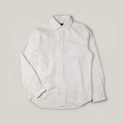 NIGEL CABOURN MAINLINE BRITISH OFFICERS SHIRT - WHITE