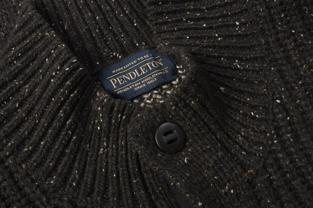 USED PENDLETON WOOLLEN CARDIGAN - BROWN 5 USED PENDLETON WOOLLEN CARDIGAN - BROWN - Image 3