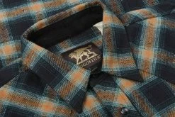 INDIGOFERA DAWSON FLANNEL SHIRT - BLACK/ PETROL/ RUST -BARBOUR Shop Indigofera Jan23 18 1024x1024@2x