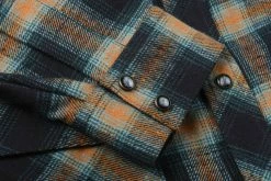 INDIGOFERA DAWSON FLANNEL SHIRT - BLACK/ PETROL/ RUST -BARBOUR Shop Indigofera Jan23 21 1024x1024@2x