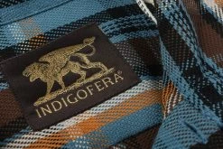 INDIGOFERA WEBSTER SHIRT - BLUE/ GOLD/ BROWN/ BLACK -BARBOUR Shop Indigofera Jan23 34 1024x1024@2x