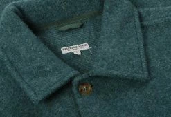 KNICKERBOCKER VERMONT OVERSHIRT - GREEN WOOL 10 KNICKERBOCKER VERMONT OVERSHIRT - GREEN WOOL -BARBOUR Shop KNYC Jan23 12 1024x1024@2x