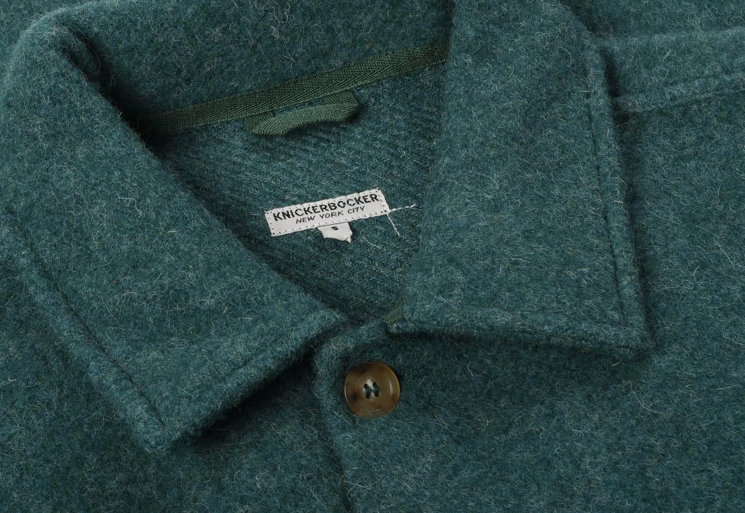 KNICKERBOCKER VERMONT OVERSHIRT - GREEN WOOL 5 KNICKERBOCKER VERMONT OVERSHIRT - GREEN WOOL - Image 3