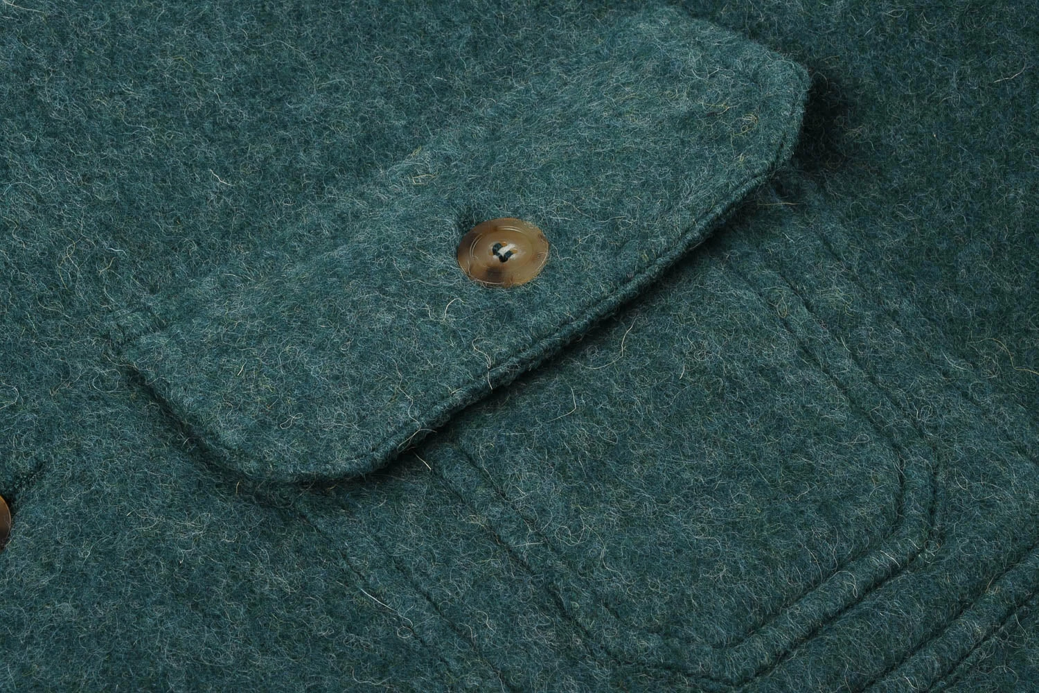 KNICKERBOCKER VERMONT OVERSHIRT - GREEN WOOL 7 KNICKERBOCKER VERMONT OVERSHIRT - GREEN WOOL - Image 5