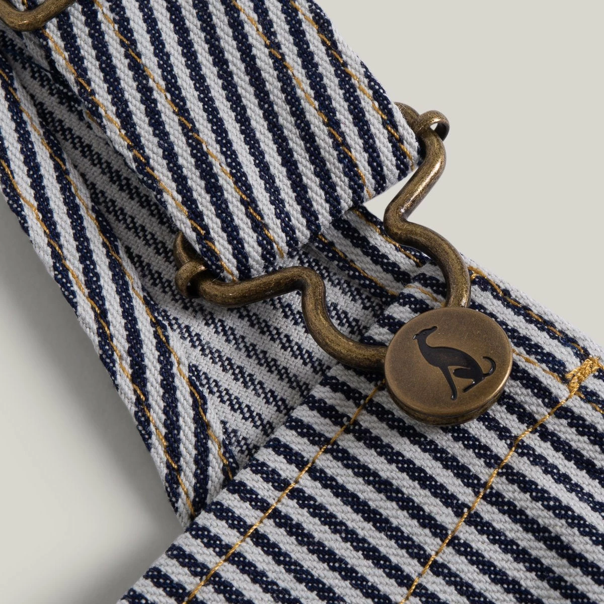 MONTY & CO. PORTER DUNGAREE - INDIGO STRIPE 5 MONTY & CO. PORTER DUNGAREE - INDIGO STRIPE - Image 3