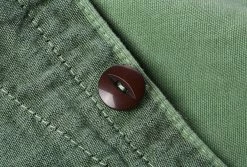 TENDER GAMBESON LINED SHIRT INDIGO COTTON BELISHA STRIPE - CHLOROPHYLL DYED -BARBOUR Shop LVC Tender Nov22 66 1024x1024@2x