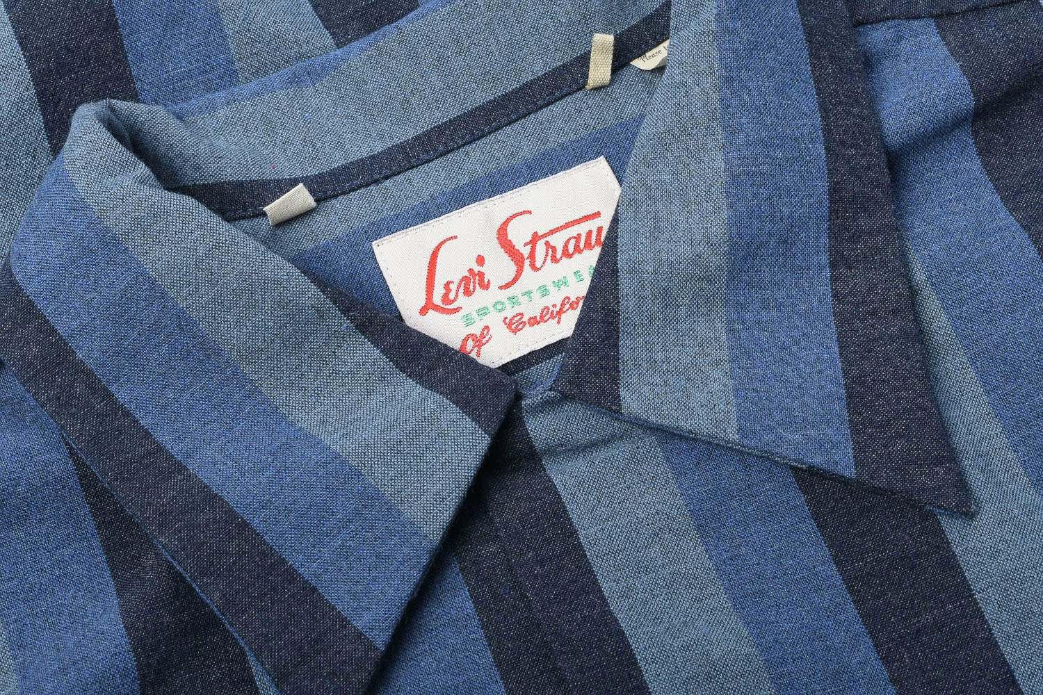 LEVI'S VINTAGE CLOTHING SPORTSWEAR SHIRT - TONAL BLUES PATTERN 7 LEVI'S VINTAGE CLOTHING SPORTSWEAR SHIRT - TONAL BLUES PATTERN - Image 5