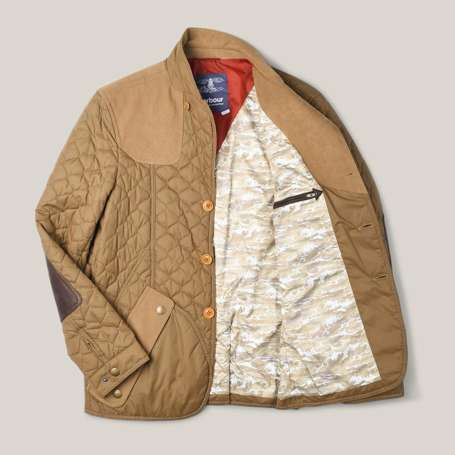 USED BARBOUR X WHITE MOUNTAINEERING QUILTED BLAZER - BROWN 4 USED BARBOUR X WHITE MOUNTAINEERING QUILTED BLAZER - BROWN - Image 2