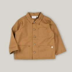 MONTY & CO. FOUNDRY JACKET - TAN COTTON TWILL