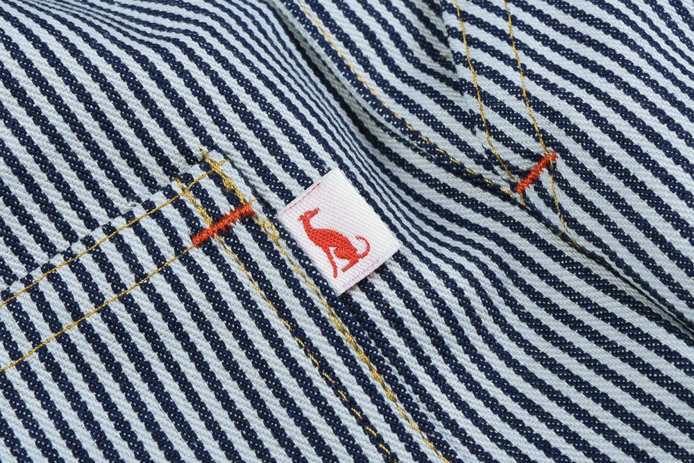 MONTY & CO. PORTER DUNGAREE - INDIGO STRIPE 6 MONTY & CO. PORTER DUNGAREE - INDIGO STRIPE - Image 4