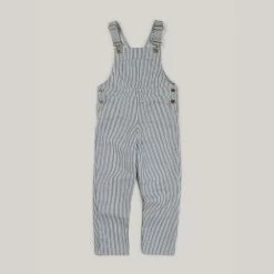 MONTY & CO. PORTER DUNGAREE - INDIGO STRIPE