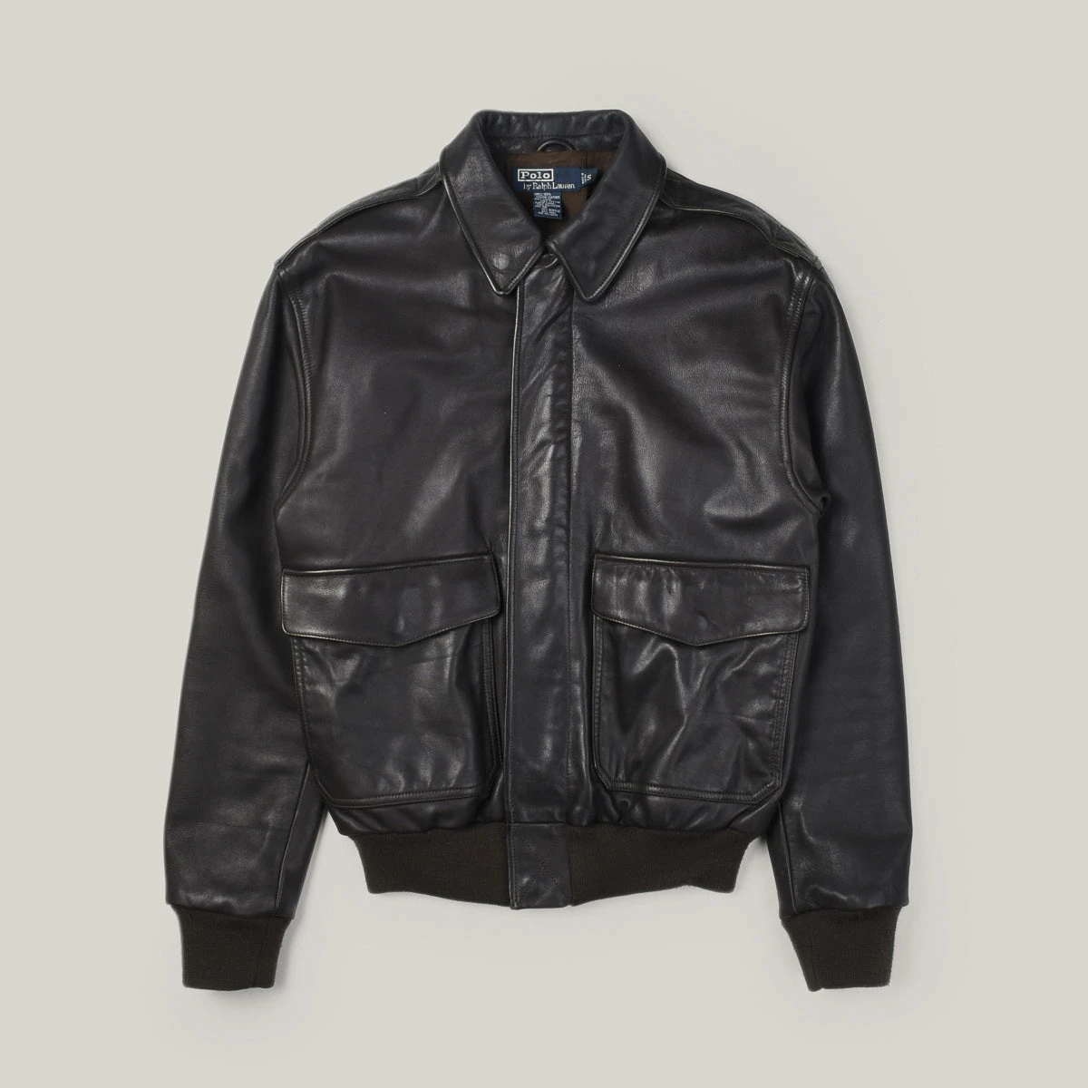 USED RALPH LAUREN A-2 FLIGHT JACKET - BROWN 3 USED RALPH LAUREN A-2 FLIGHT JACKET - BROWN