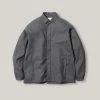 SNOW PEAK HYBRID WOOL SHIRT - GREY -BARBOUR Shop SP20 1024x1024@2x