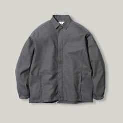 SNOW PEAK HYBRID WOOL SHIRT - GREY