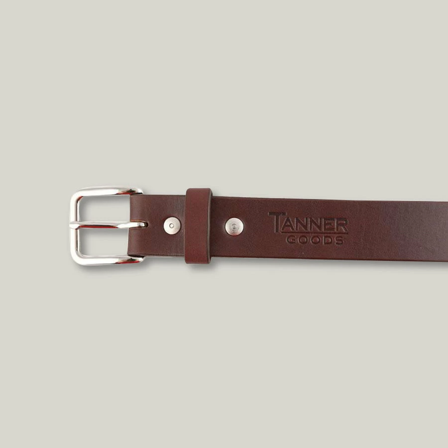 TANNER GOODS DAILY BELT - COGNAC/STAINLESS 4 TANNER GOODS DAILY BELT - COGNAC/STAINLESS - Image 2