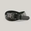TANNER GOODS DAILY BELT - BLACK/STAINLESS -BARBOUR Shop TG Product DailyBelt BlackSilver Resize 071520 THUMB 1024x1024@2x
