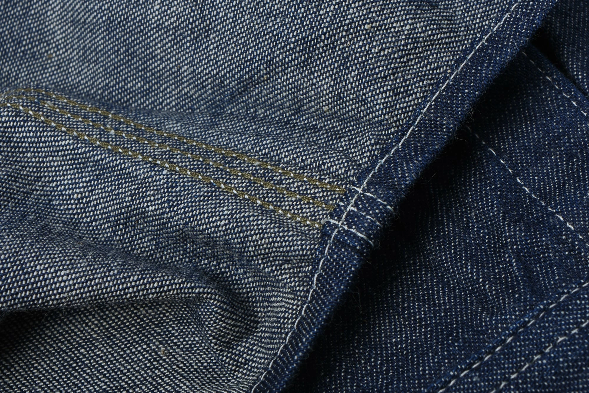 SUGAR CANE BLUE DENIM WORK SHIRT 5 SUGAR CANE BLUE DENIM WORK SHIRT - Image 3