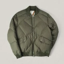 USED KLOKE BOMBER JACKET - OLIVE