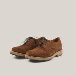 BARBOUR Shop 11 USED JOSPEH CHEANEY & SONS ELEANOR CAPPED DERBY - FOX SUEDE