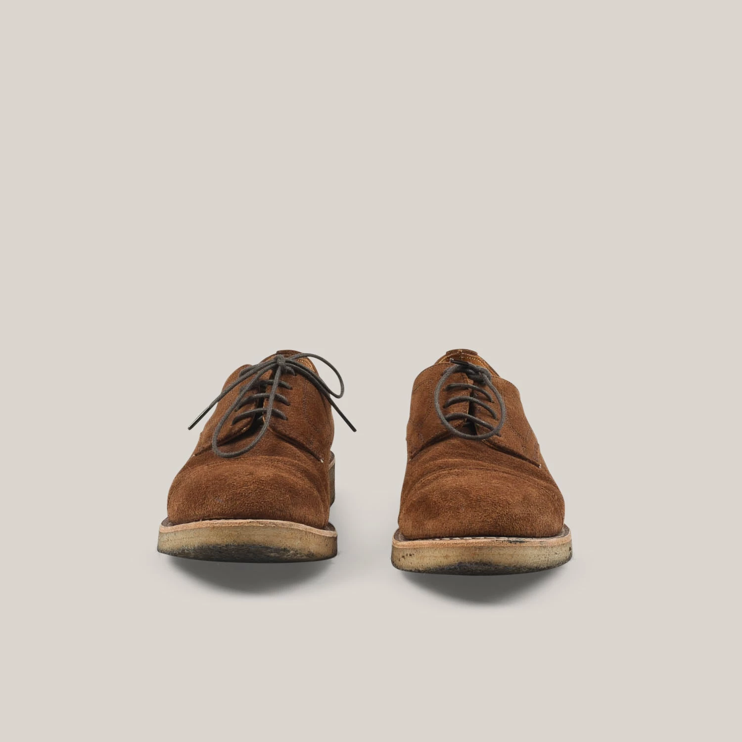 USED JOSPEH CHEANEY & SONS ELEANOR CAPPED DERBY - FOX SUEDE 3 USED JOSPEH CHEANEY & SONS ELEANOR CAPPED DERBY - FOX SUEDE - Image 2