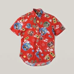 USED GITMAN VINTAGE SS SHIRT - RED