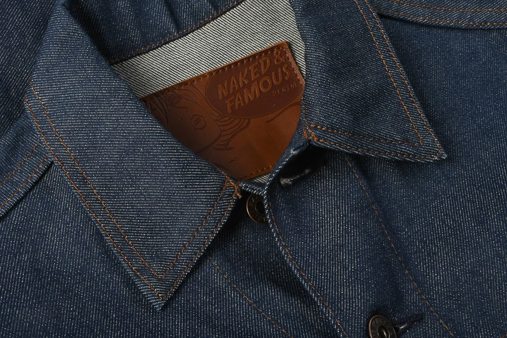 USED NAKED & FAMOUS DENIM JACKET - BLUE SELVEDGE 5 USED NAKED & FAMOUS DENIM JACKET - BLUE SELVEDGE - Image 3
