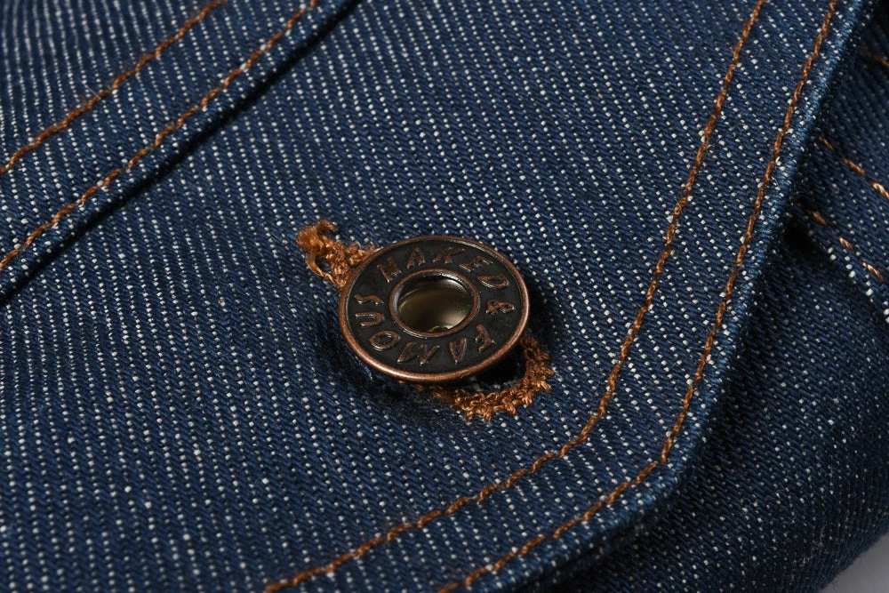 USED NAKED & FAMOUS DENIM JACKET - BLUE SELVEDGE 8 USED NAKED & FAMOUS DENIM JACKET - BLUE SELVEDGE - Image 6