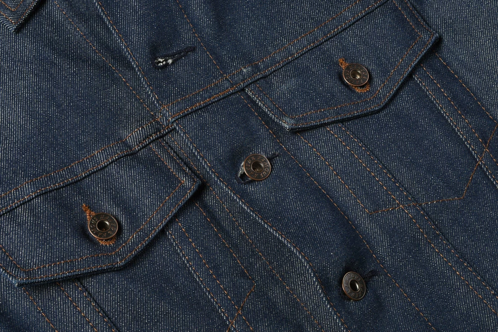 USED NAKED & FAMOUS DENIM JACKET - BLUE SELVEDGE 7 USED NAKED & FAMOUS DENIM JACKET - BLUE SELVEDGE - Image 5