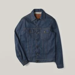 USED NAKED & FAMOUS DENIM JACKET - BLUE SELVEDGE