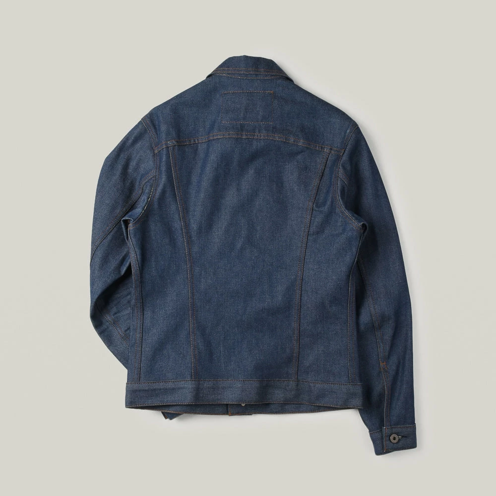 USED NAKED & FAMOUS DENIM JACKET - BLUE SELVEDGE 4 USED NAKED & FAMOUS DENIM JACKET - BLUE SELVEDGE - Image 2
