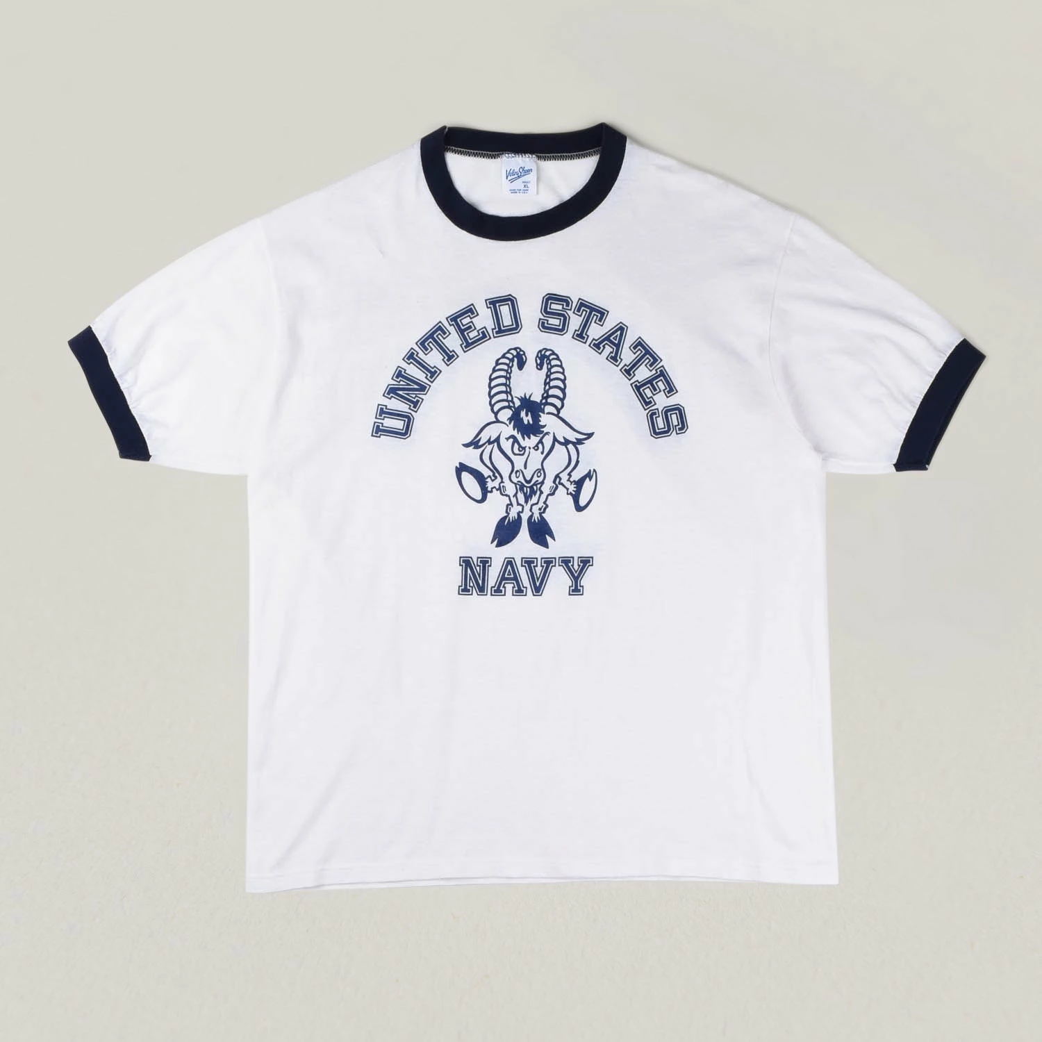 USED VINTAGE US NAVY TEE - WHITE 3 USED VINTAGE US NAVY TEE - WHITE
