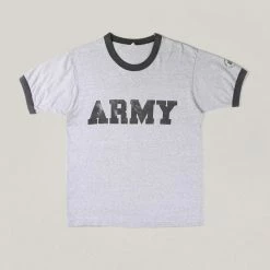 USED VINTAGE ARMY TEE - GREY