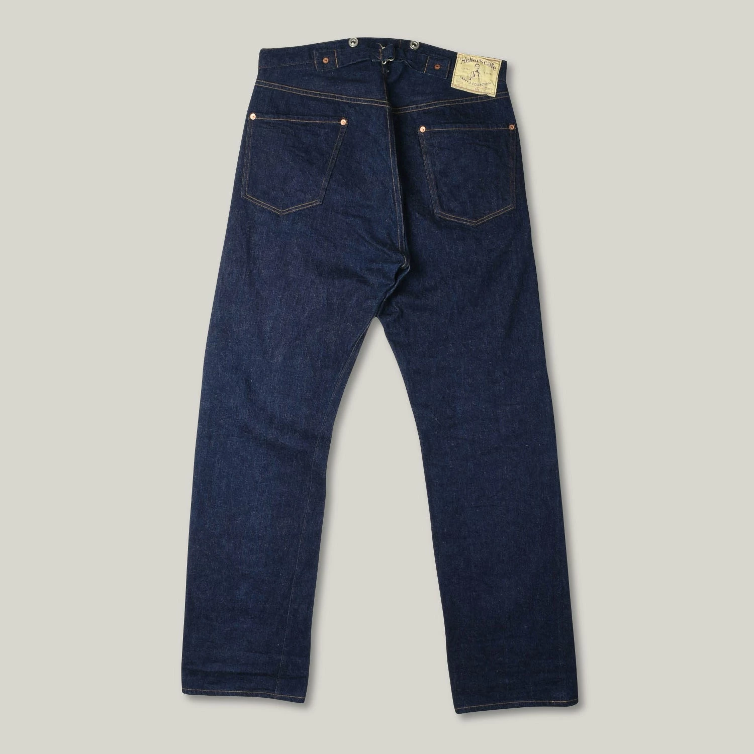 USED HELLER'S CAFE X WAREHOUSE CINCH BACK WORK DENIM - LOT? 4 USED HELLER'S CAFE X WAREHOUSE CINCH BACK WORK DENIM - LOT? - Image 2