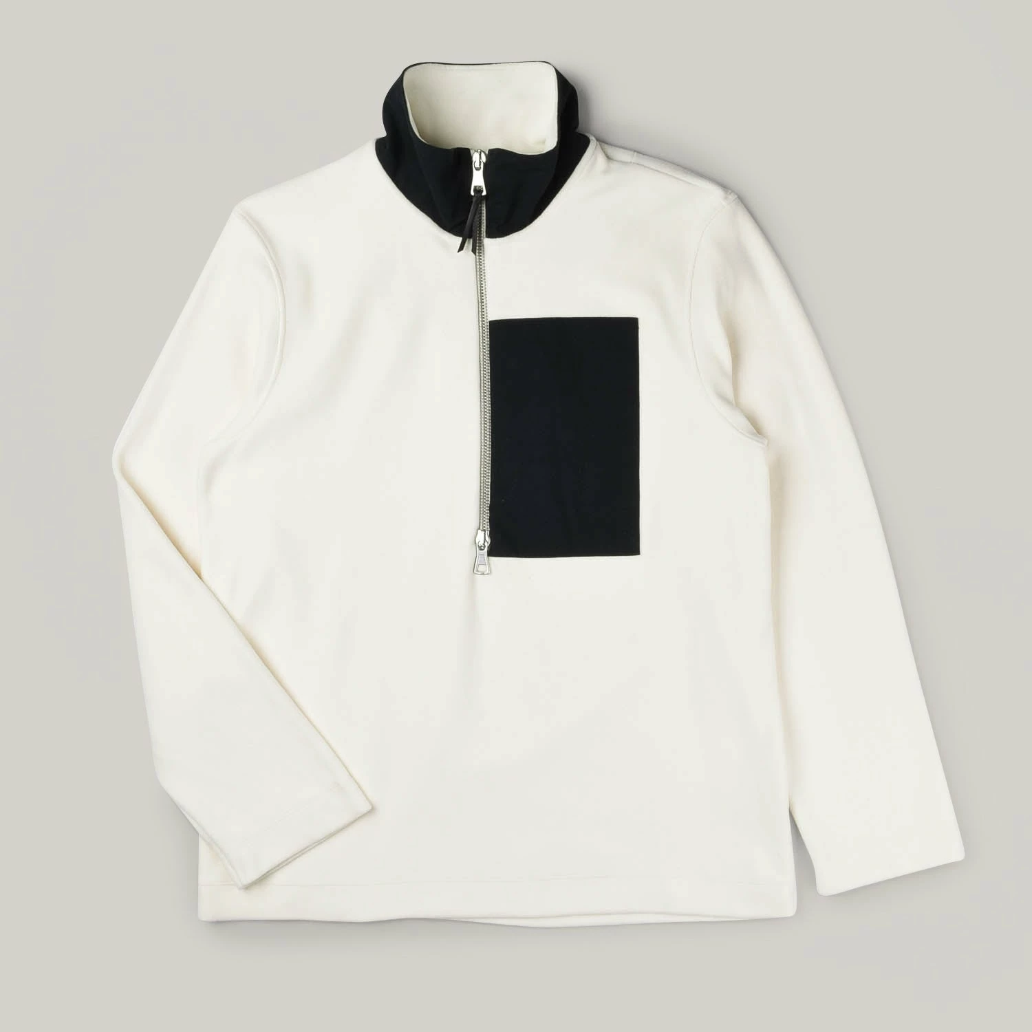 USED ALBAM SPORT FLEECE HALF ZIP SWEATSHIRT - WHITE 3 USED ALBAM SPORT FLEECE HALF ZIP SWEATSHIRT - WHITE
