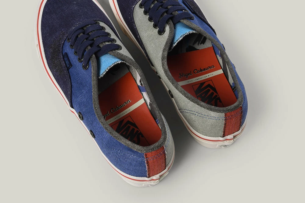 VANS VAULT X NIGEL CABOURN OG AUTHENTIC LX - CRAZY NAVY MIX 8 VANS VAULT X NIGEL CABOURN OG AUTHENTIC LX - CRAZY NAVY MIX - Image 6