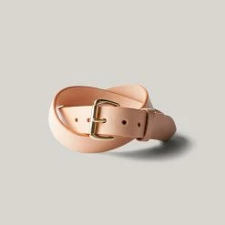 TANNER GOODS STANDARD BELT - NATURAL/BRASS
