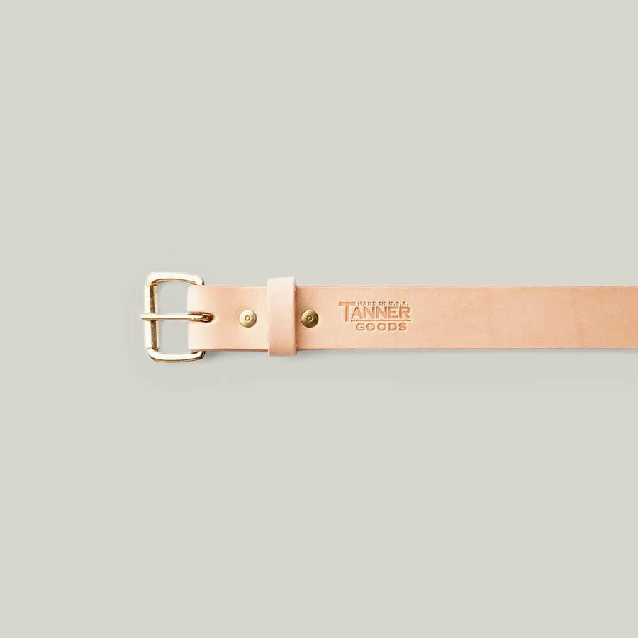 TANNER GOODS STANDARD BELT - NATURAL/BRASS 4 TANNER GOODS STANDARD BELT - NATURAL/BRASS - Image 2