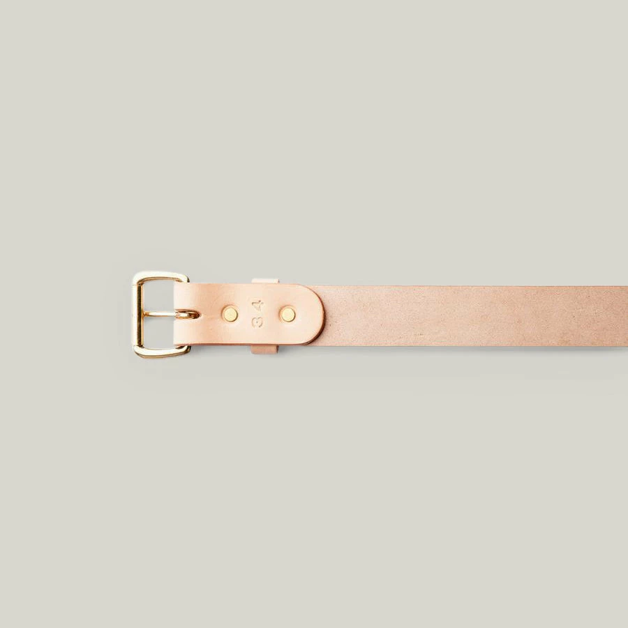 TANNER GOODS STANDARD BELT - NATURAL/BRASS 5 TANNER GOODS STANDARD BELT - NATURAL/BRASS - Image 3